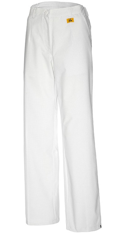 m2110-180-2 ESD Damen-Bundhose weiß 180g/m²