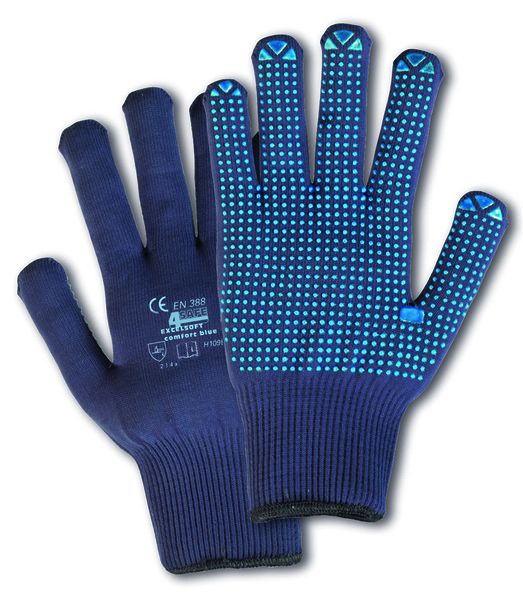 h109b 4Safe H109B Excelsoft comfort Feinstrickhandschuhe blau