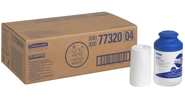 7410515150 Kimberly Clark Kimtech Wettask DS 7732 Wischtücher-Rollen inkl. Spenderbox