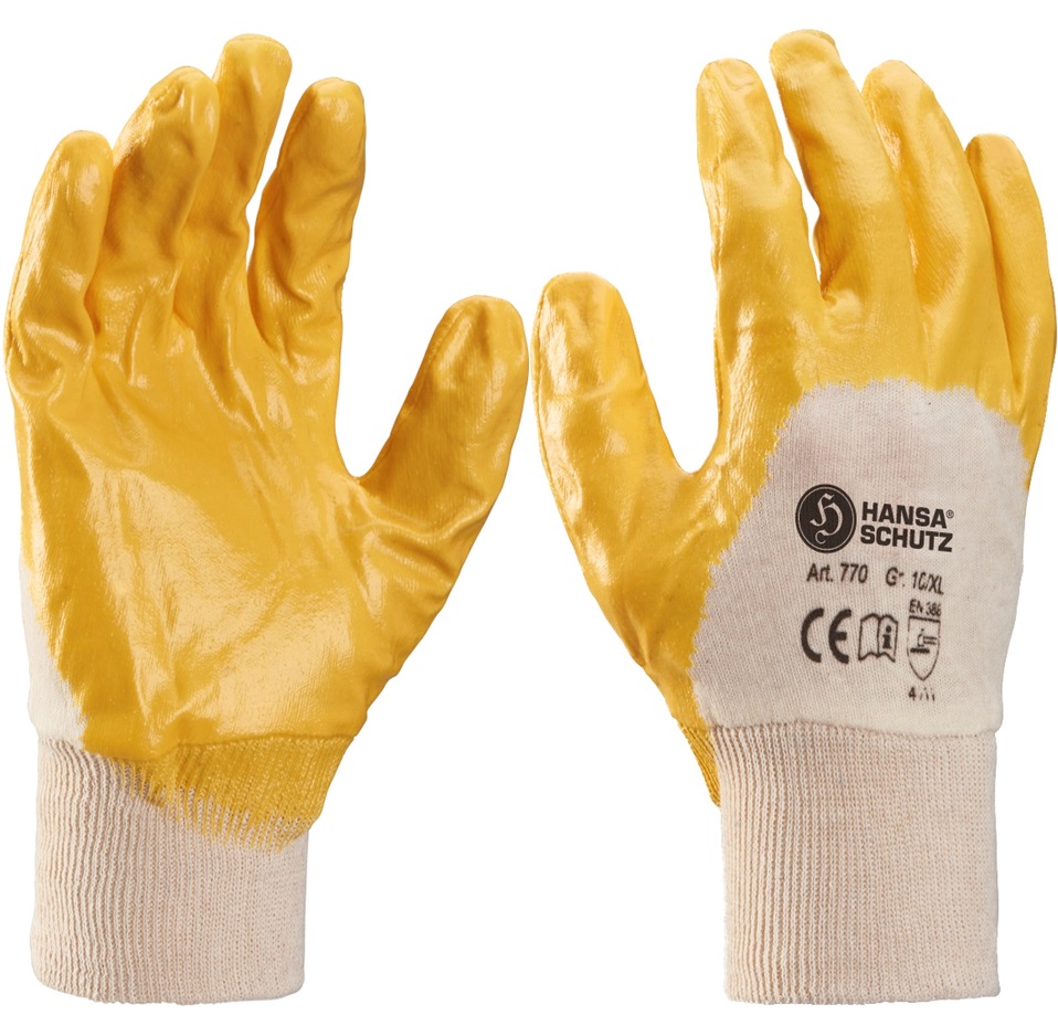 HansaTec 770 Nitril-Schutzhandschuhe 3/4 beschichtet