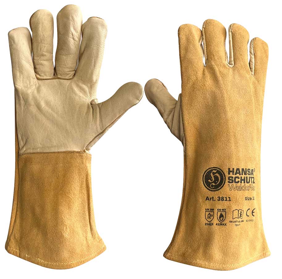 HansaTec 3811 MIG/MAG Schweisserhandschuh Premium