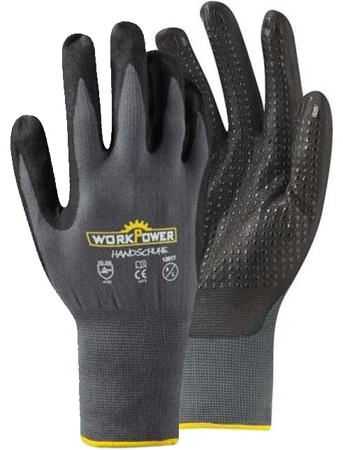 Work Power Pluto Nitril-Schutzhandschuhe mit Noppen