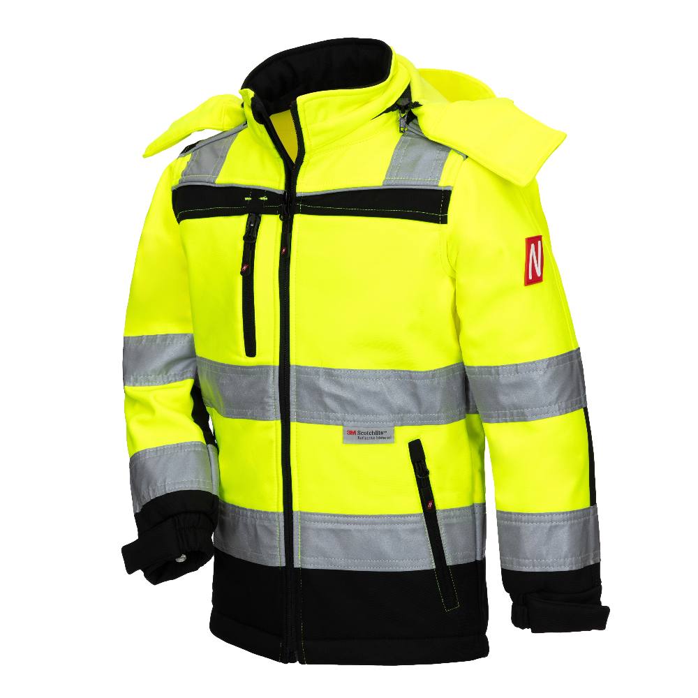 7171kids_1 Nitras 7171KIDS Motion Tex Kids Warnschutz-Softshelljacke für Kinder