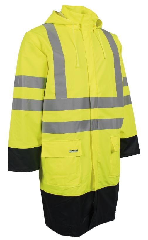 Lyngsøe LR8030 high visibility rain parka PU
