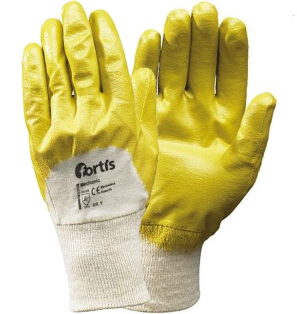 mechanicKOjqFhjvHBMly Fortis Classic Mechanic Nitrilhandschuhe gelb