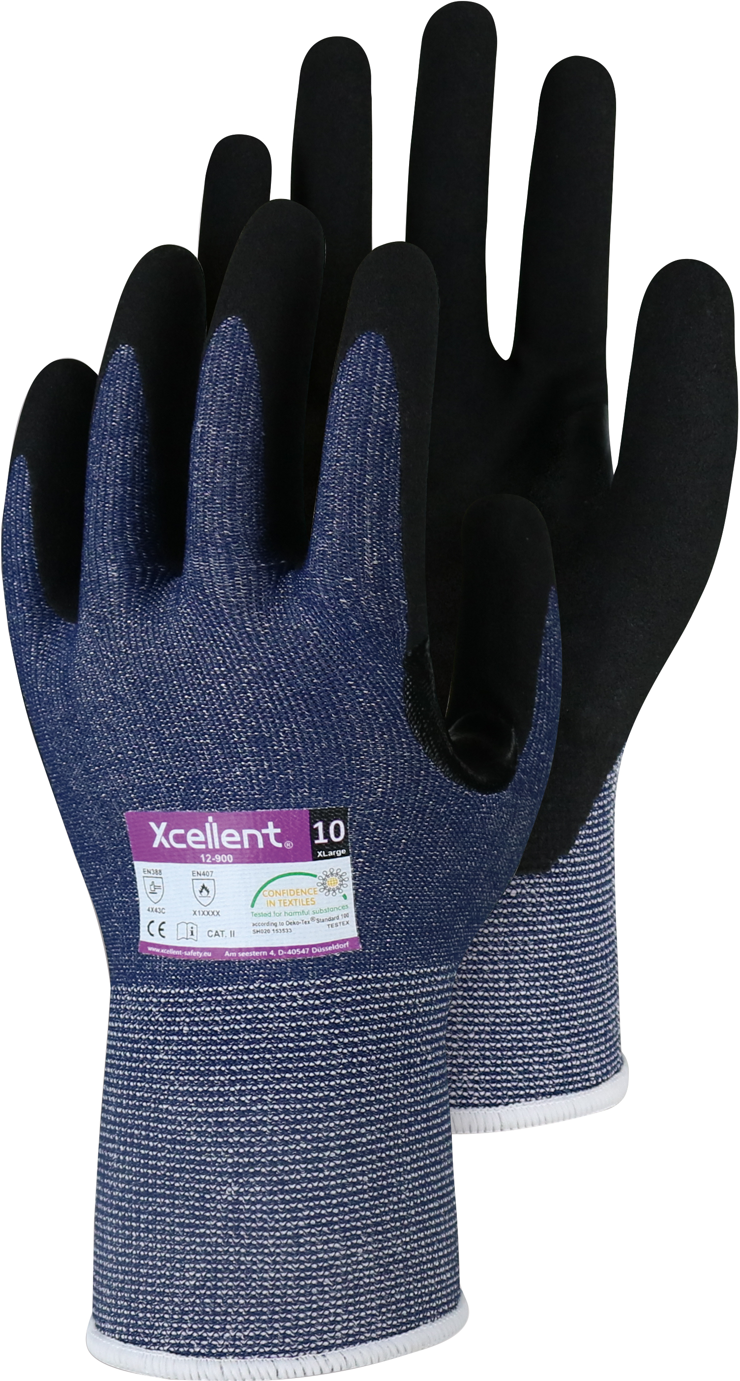 Triuso Xcellent XC12900 Nitril-Schnittschutzhandschuhe Level C