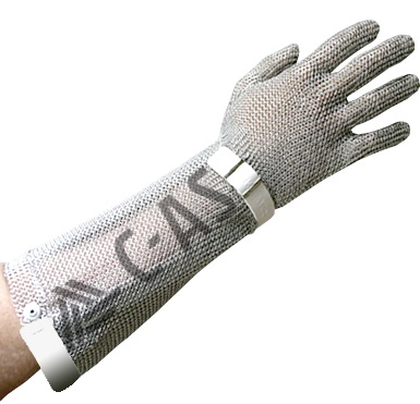 Schlachthausfreund Protec Stechschutzhandschuh mit 20 cm Stulpe