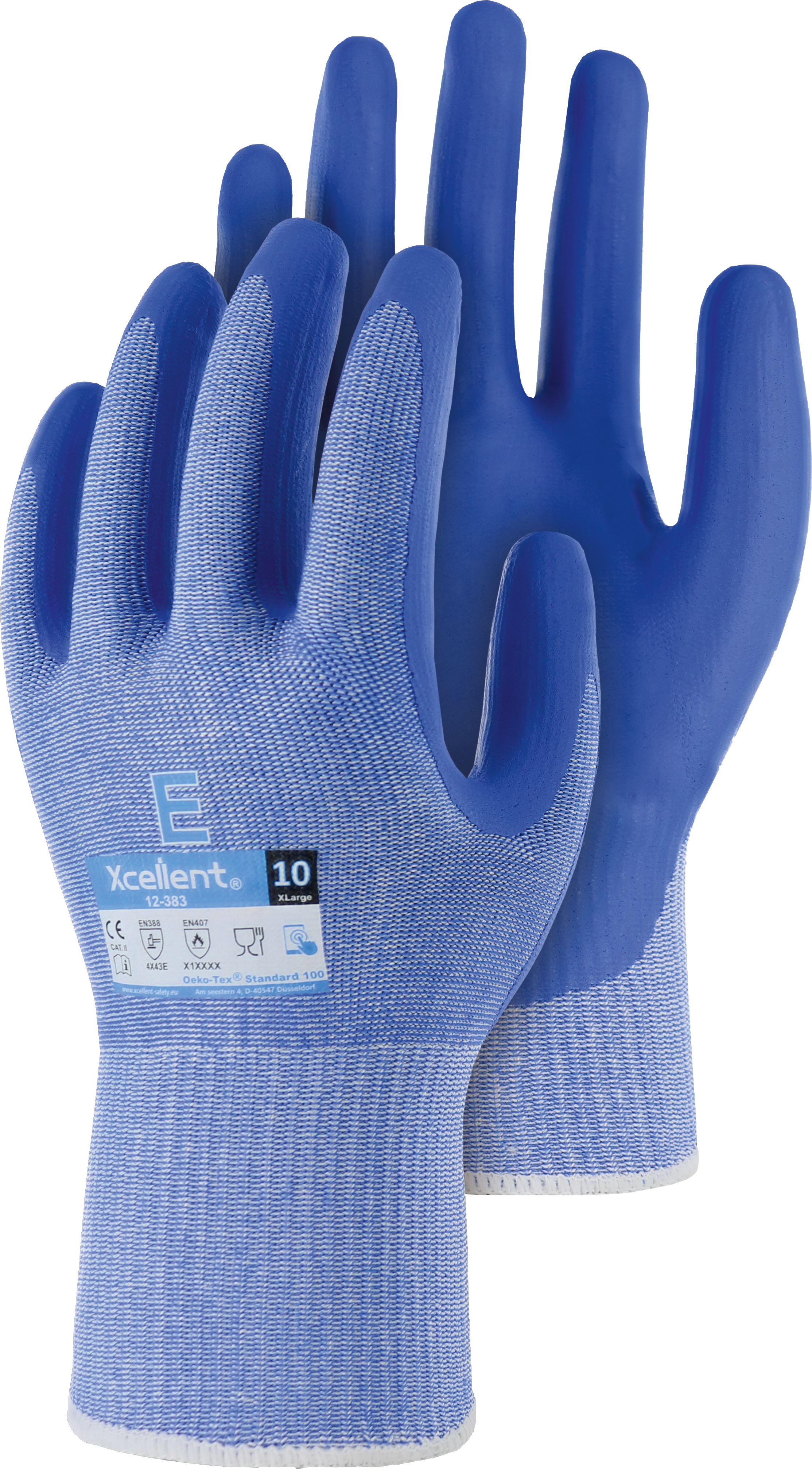 XC12383 Triuso Xcellent XC12383 Nitrilschaum-Schnittschutzhandschuhe Level E