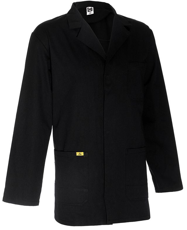 ESD Herrenjacke langarm schwarz 155g/m²-