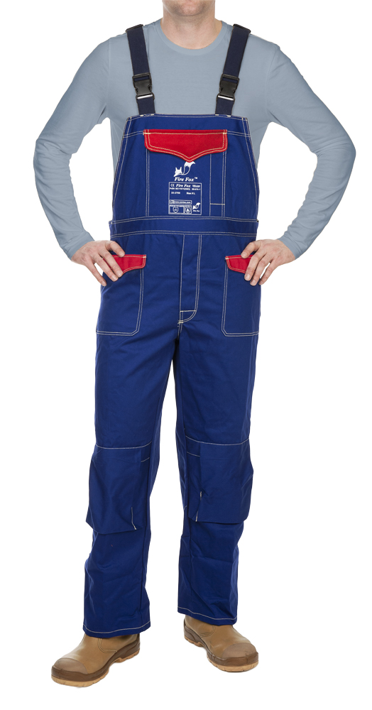 130308-33-2700-front-jpg Weldas Fire Fox 33-2700 Cotton Welder Dungarees