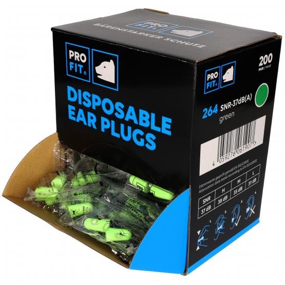 1dZQyzglxNJmfP Pro-Fit 264 Prosoft 37 Gehörschutzstöpsel SNR-37 dB(A) Box
