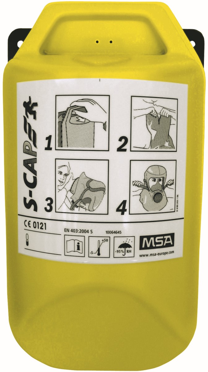 S-CAP_in-wallbox_10064645 MSA Auer Brandfluchthaube S-CAP in Wandbox 10064645