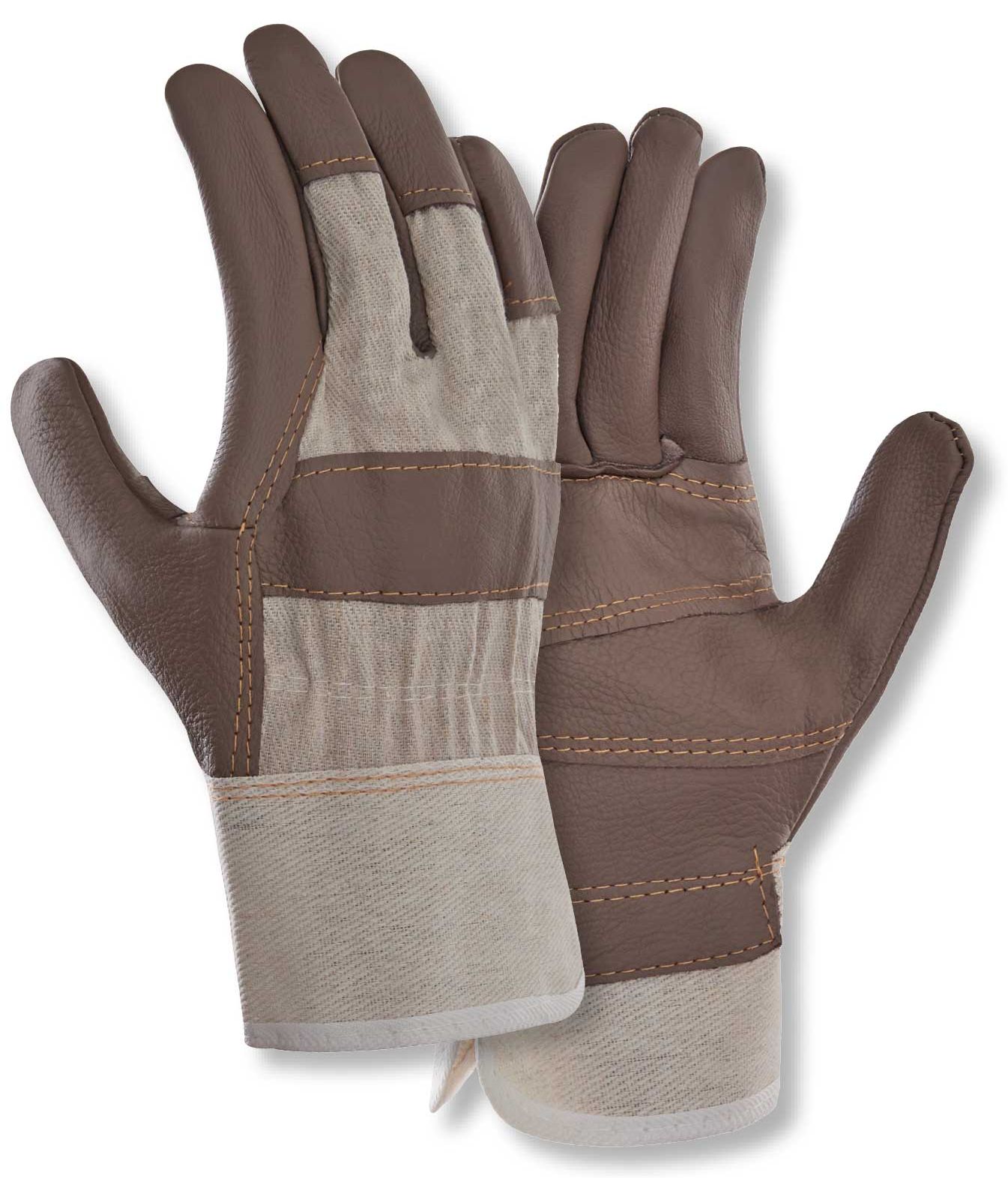 texxor 1113 Furniture leather gloves brown lined