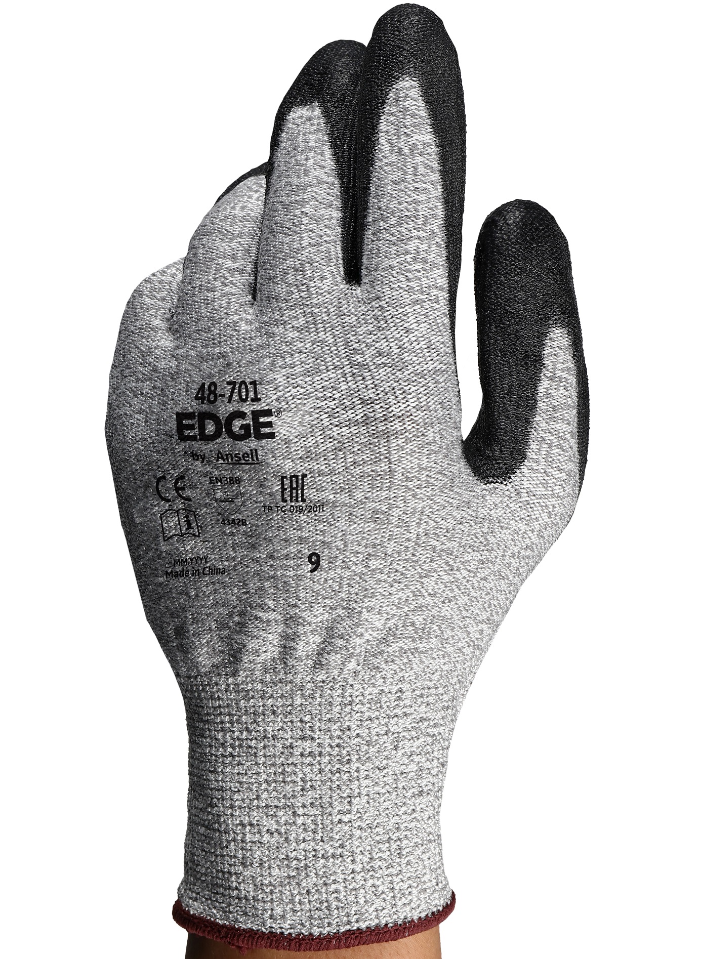 48-701 Ansell Edge 48-701 PU-Schnittschutzhandschuhe teilbeschichtet Level B