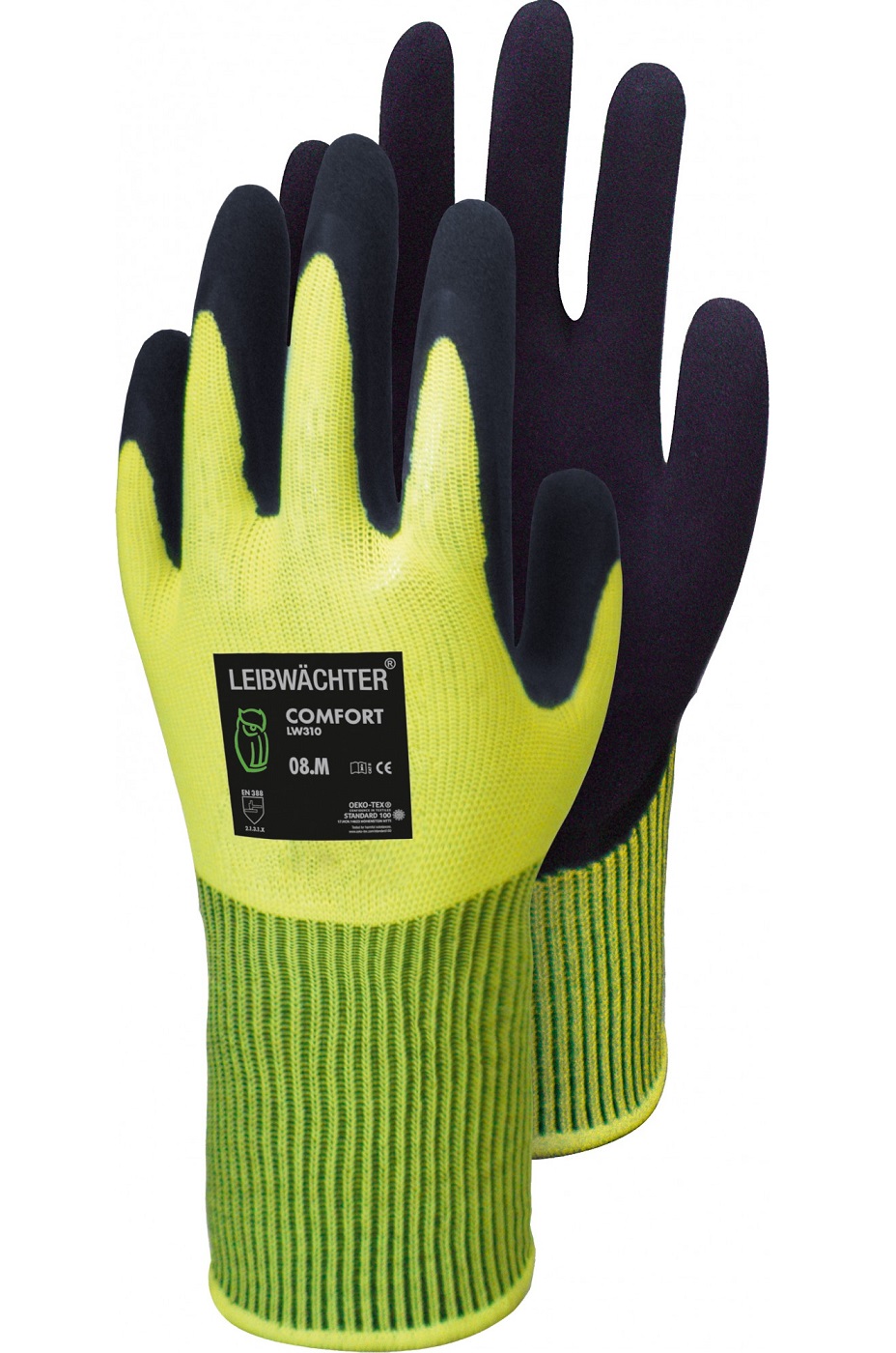 HLW310 Leibwächter LW310 Comfort Latexschaum-Schutzhandschuhe