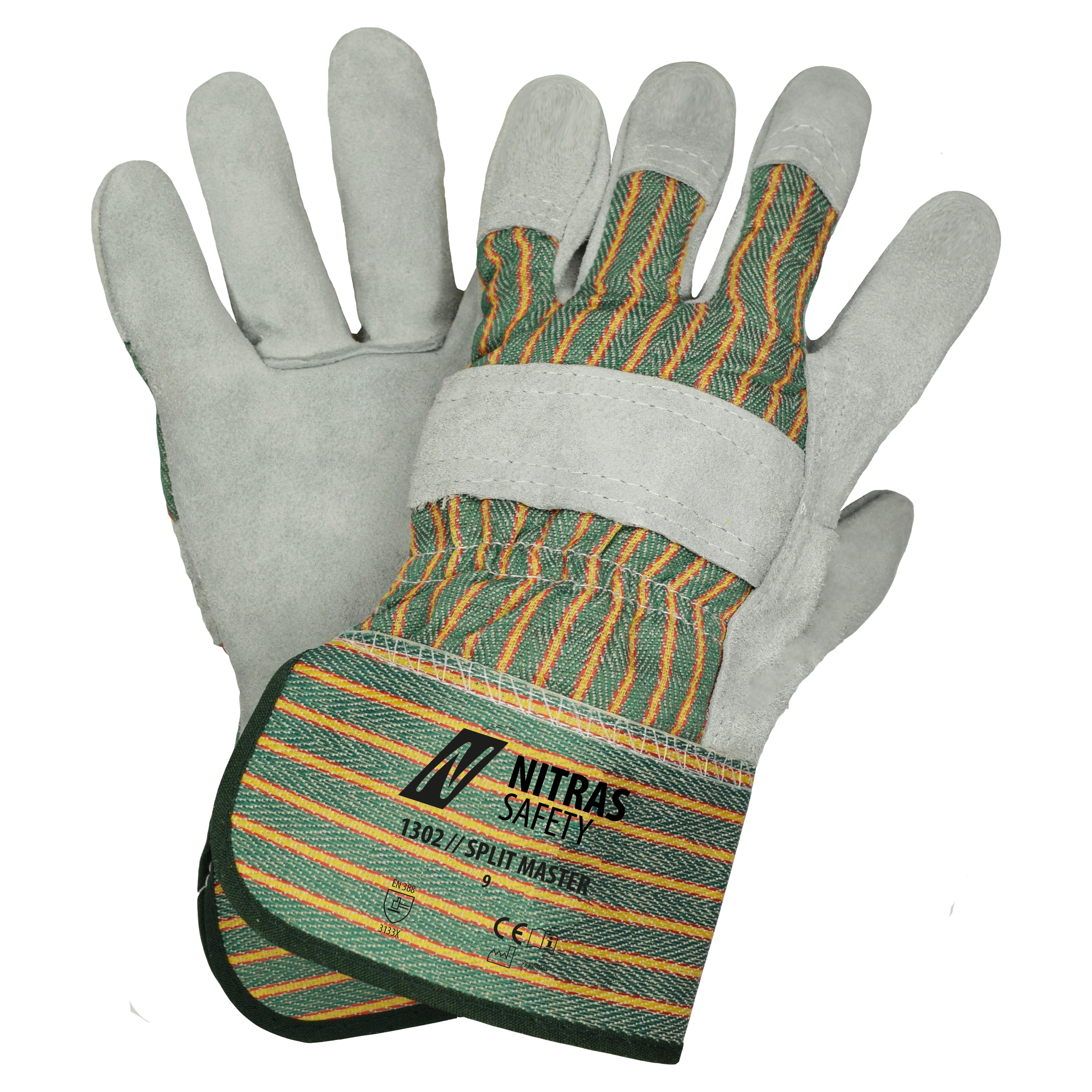 1302_3012_001 Nitras 1302 Split Master Rindspaltlederhandschuhe