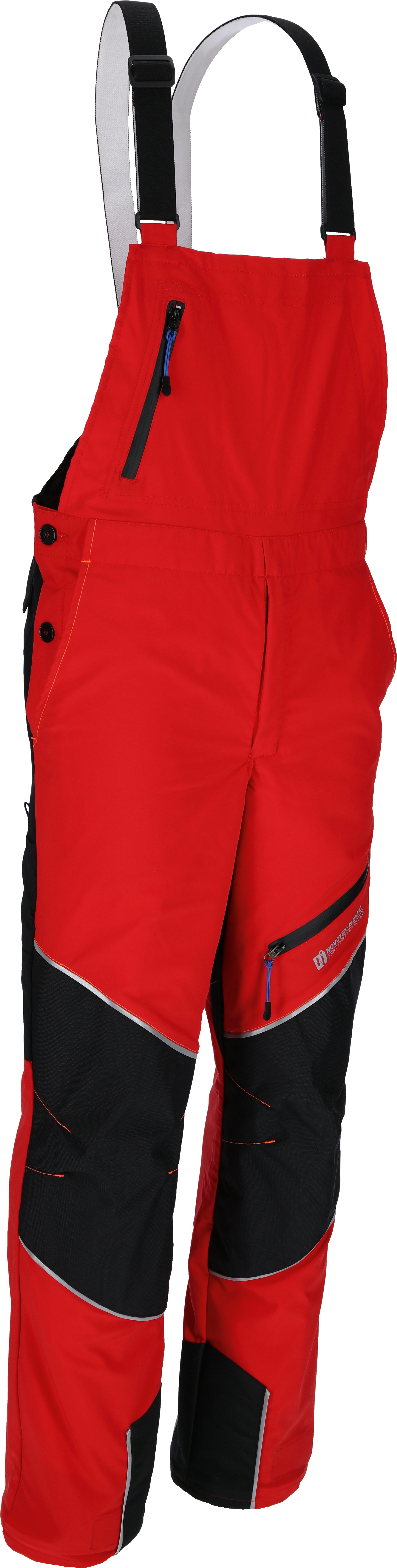Triuso PFSLH Schnittschutz-Latzhose rot-schwarz