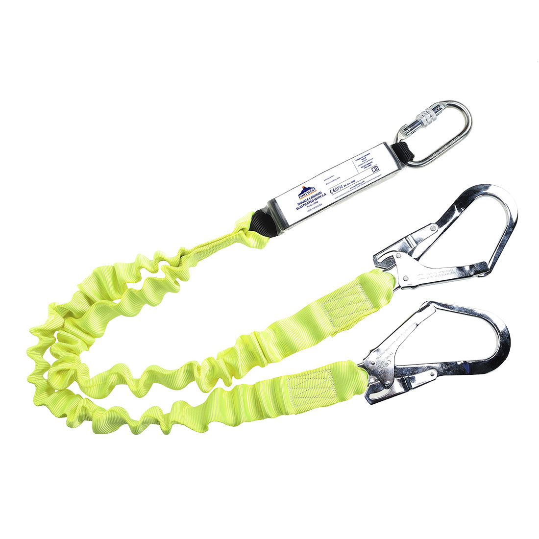 Portwest FP52 - elastisches Y-Verbindungsmittel mit Bandfalldämpfer gelb