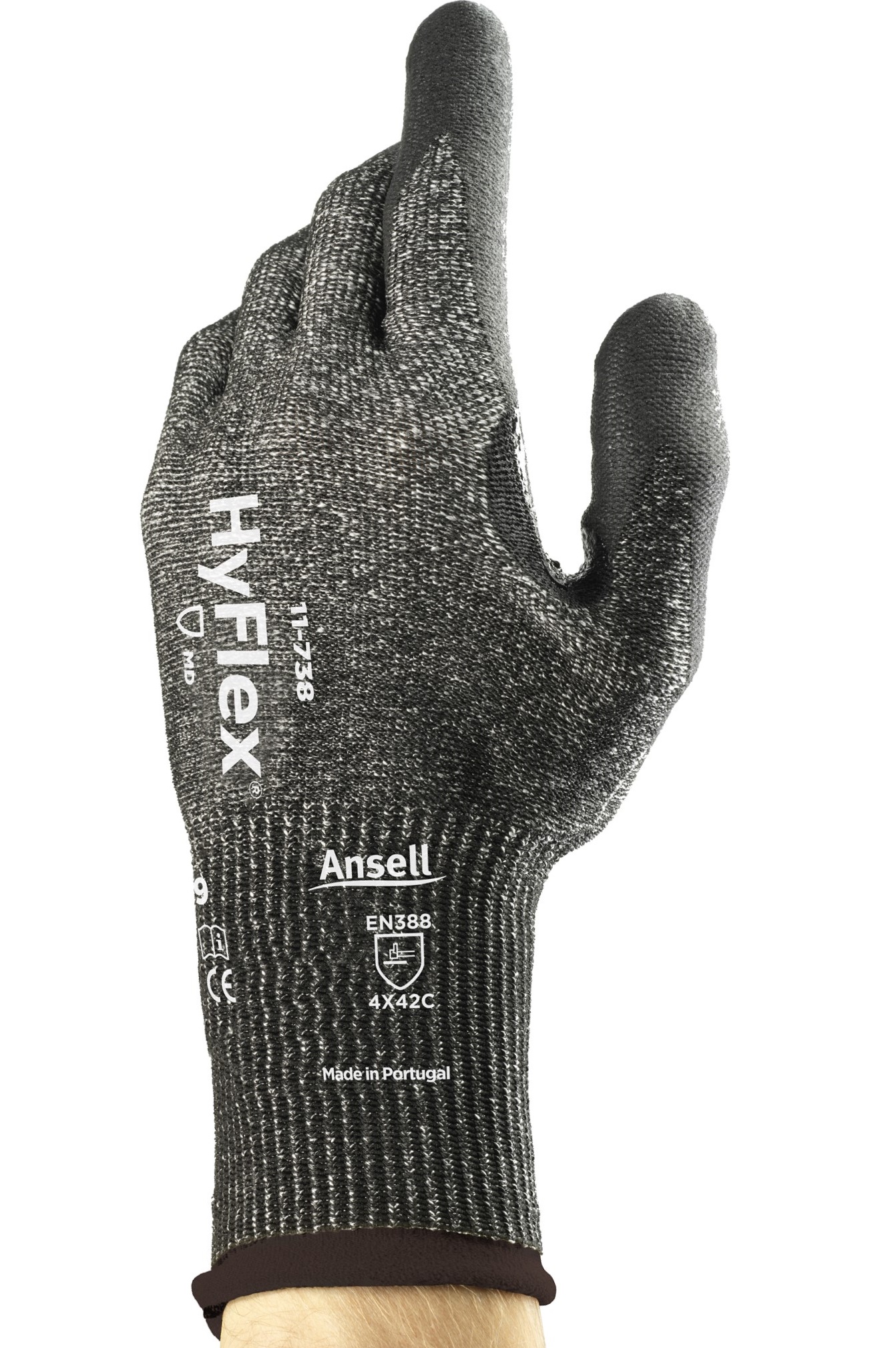 11-738 Ansell HyFlex 11-738 PU-Nitril-Schnittschutzhandschuhe Level C