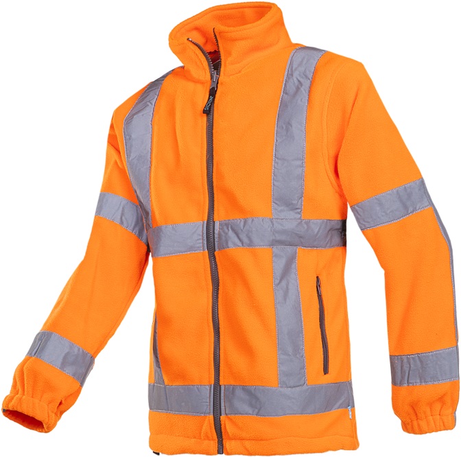 353A_FC1_A2_TX2_SIL Sioen Berkel 353AA2TX2 Warnschutz-Fleecejacke (RWS)